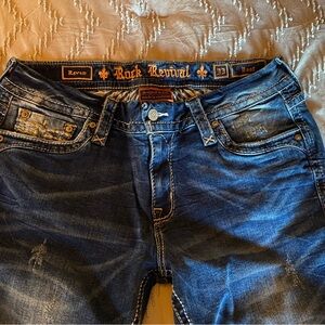 Rock Revival Raven Dark Blue Denim